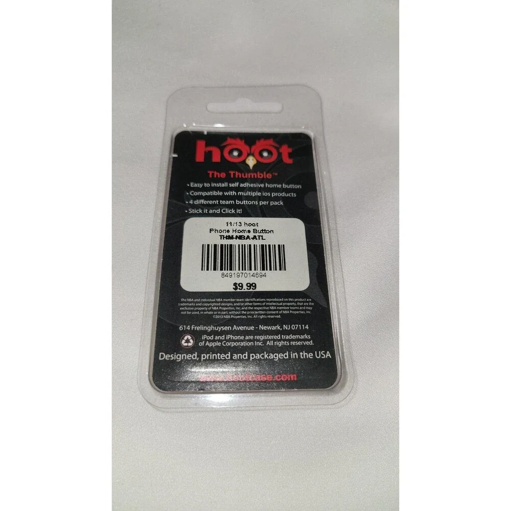 NBA Atlanta Hawks Home Button Sticker Protector For IPhone IPad Ios NEW